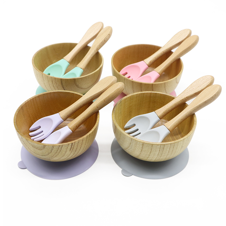 China Baby Feeding Bowl And Spoon Spill Proof Factory l Melikey