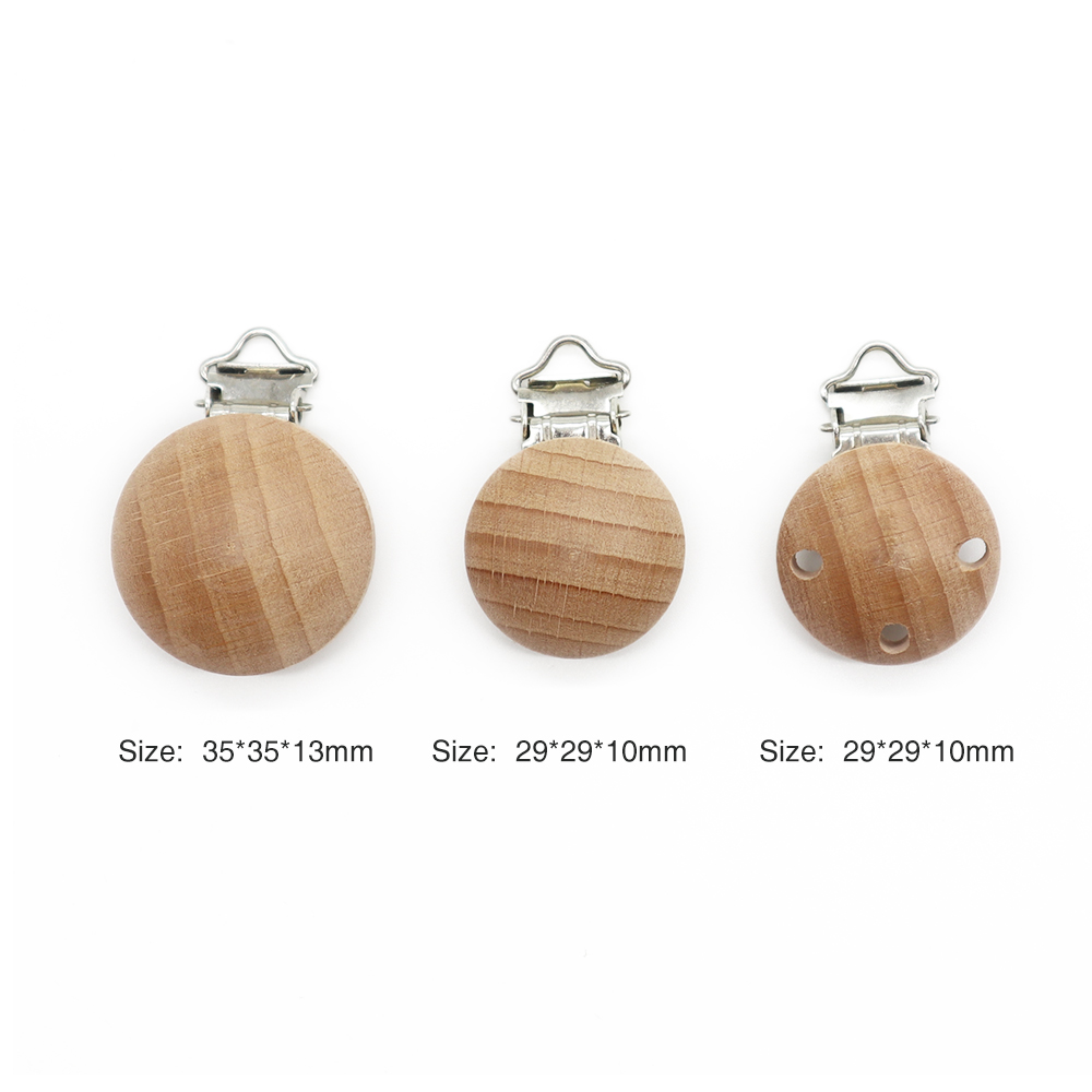 personalized wooden pacifier clip