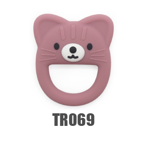 cat silicone teether