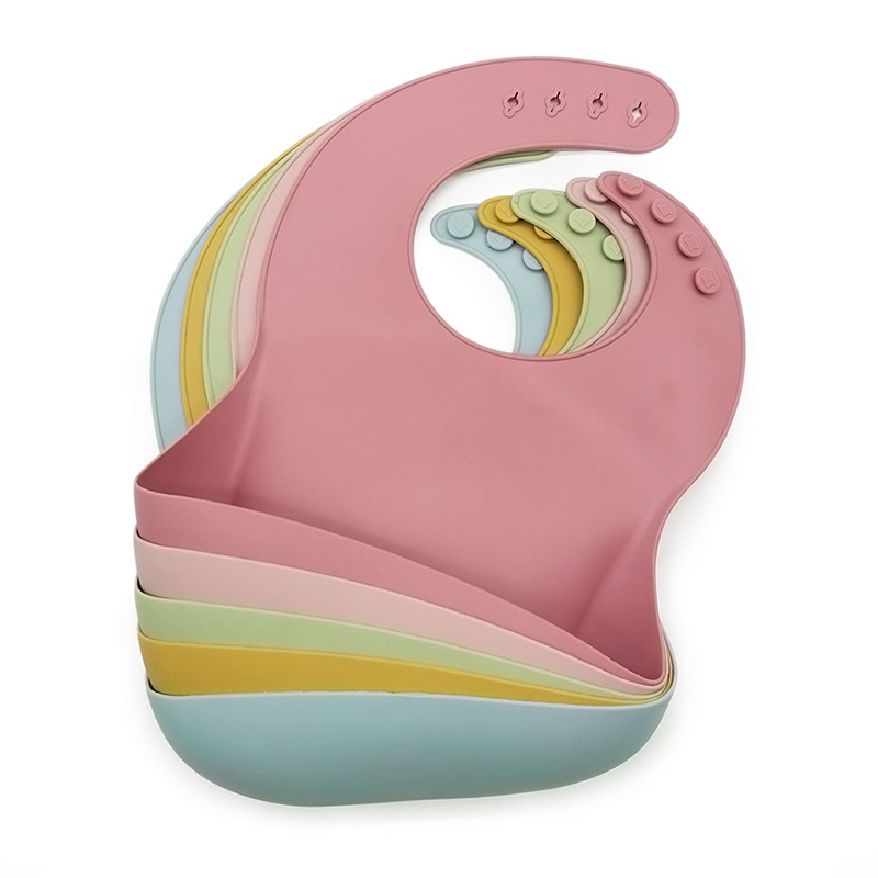 silicone baby bib with catcher