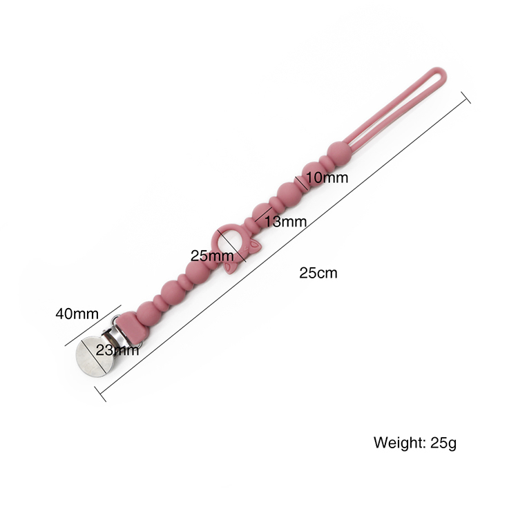 Eco Friendlywholesale Baby Teething Pacifier Clips
