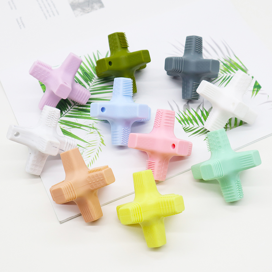 silicone cross teether