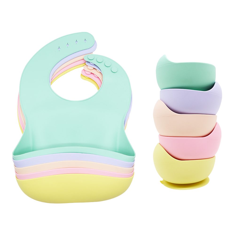 Custom Wholesale Silicone Baby Feeding Set