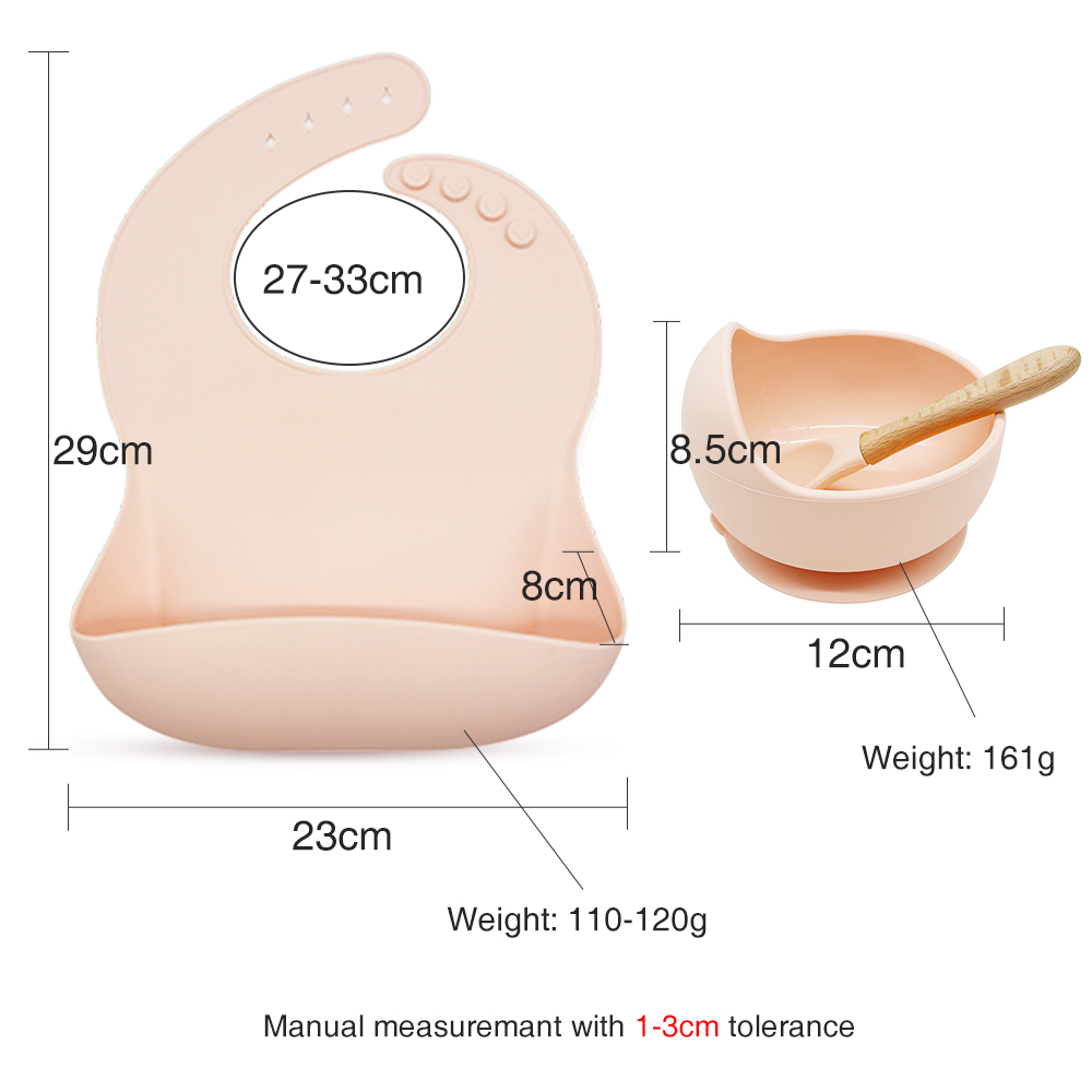 BB&Co - Assiette antidérapante en silicone - Rose poudré par Minikoioi