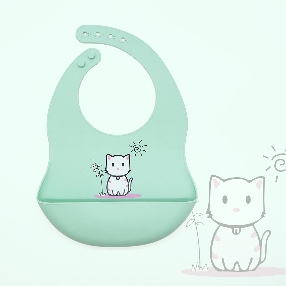 China Silicone Baby Bib Soft Waterproof Custom Wholesale l Melikey