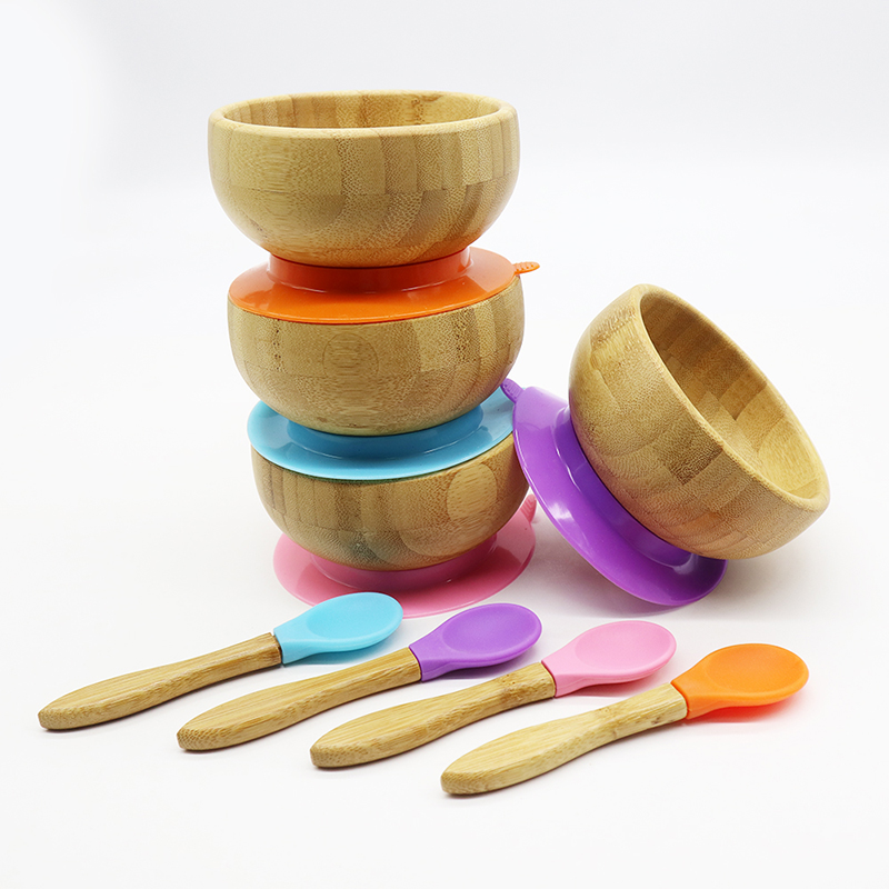 bamboo suction bowl 