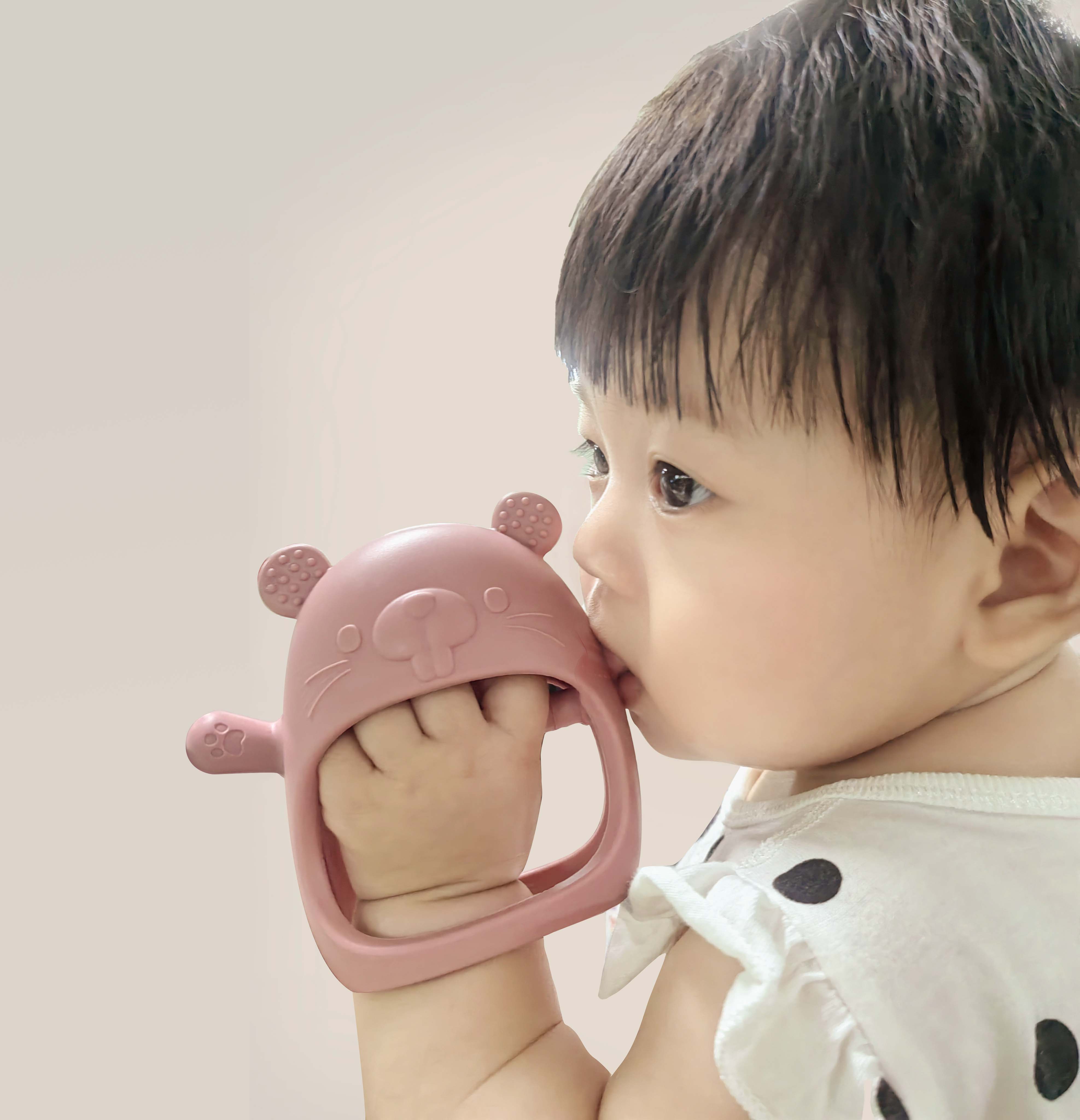 silicone baby teether