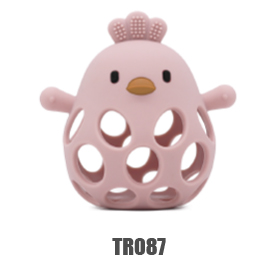 Teethers tat-trabi tas-silikon bl-ingrossa