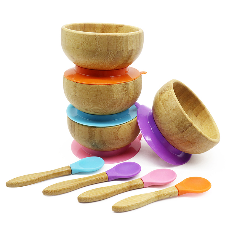 Avanchy Bamboo & Silicone Baby Spoons