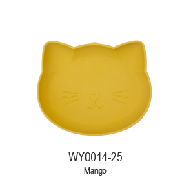 Plat de silicona resistent per a nadons amb forma de gat bonic