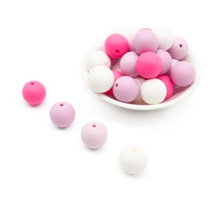Round 15mm silicone beads