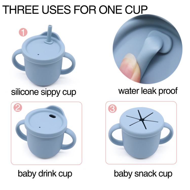 China Factory Free sample China Silicone Baby Cup with Straw