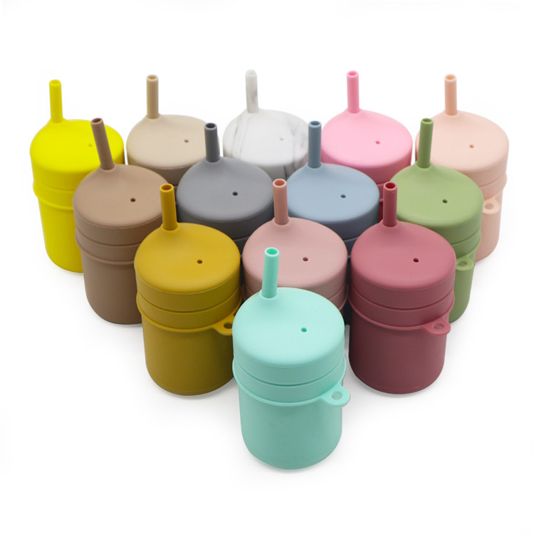 China Silicone Snack Cup Baby Collapsible Wholesale Factory l