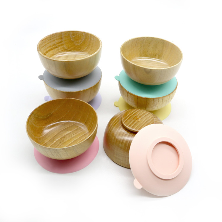 https://www.silicone-wholesale.com/baby-feeding-bowl-and-spoon-set-wood-bowl-with-spill-proof-l-melikey.html