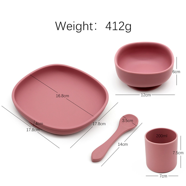 China Baby Feeding Set Silicone Tableware Wholesale l Melikey factory and  suppliers