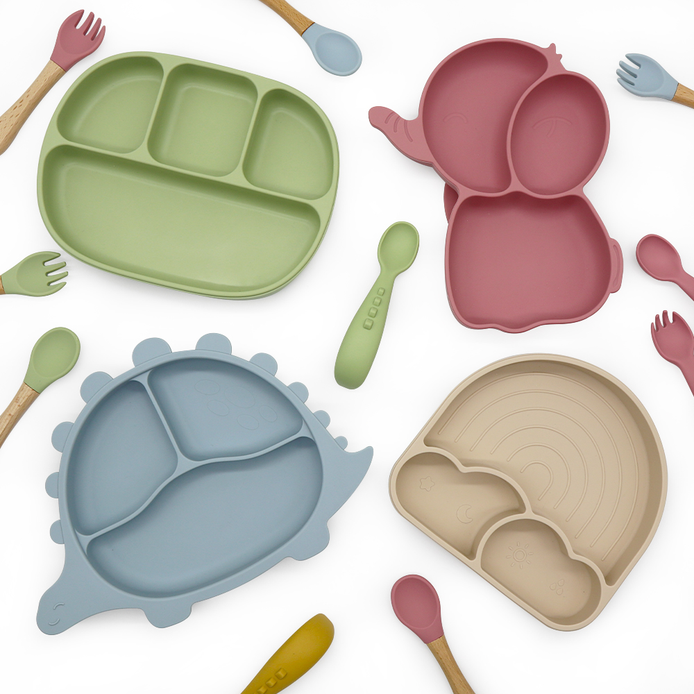 baby silicone plates