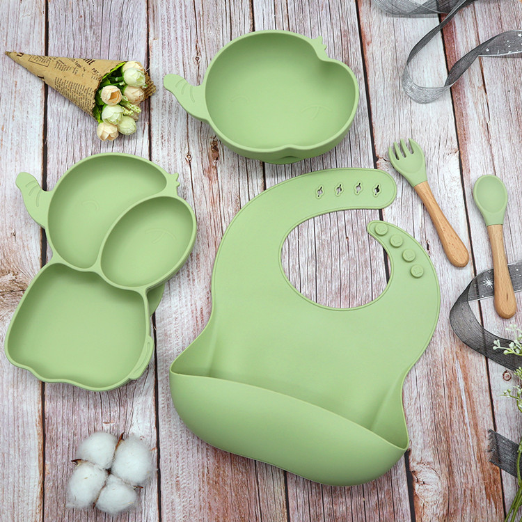 China Baby Feeding Set Silicone Tableware Wholesale l Melikey