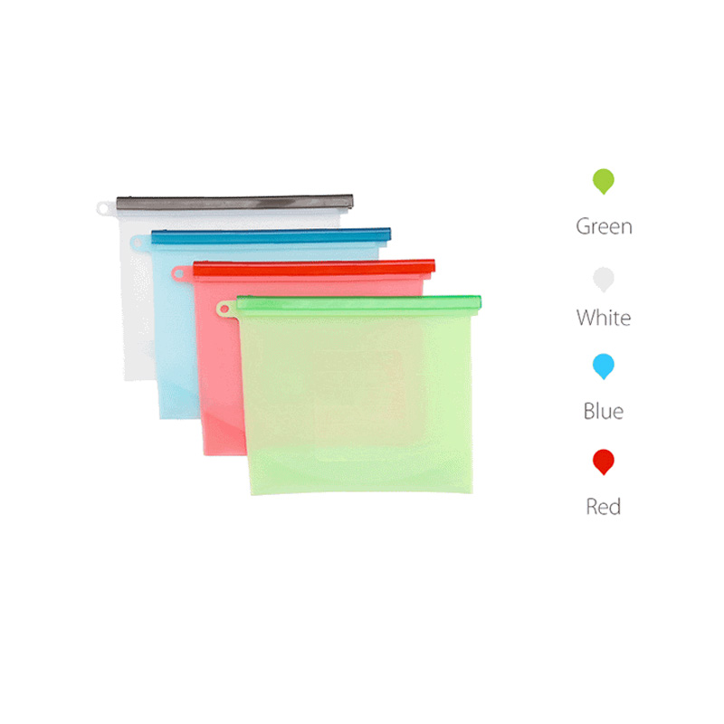 1000ml Airtight Zip Seal Preservation Storage Container Reusable Silicone Food  Storage Bag - China Storage Bag and Food Bag price