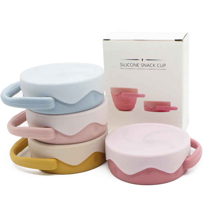 China Silicone Snack Cup Baby Collapsible Wholesale Factory l