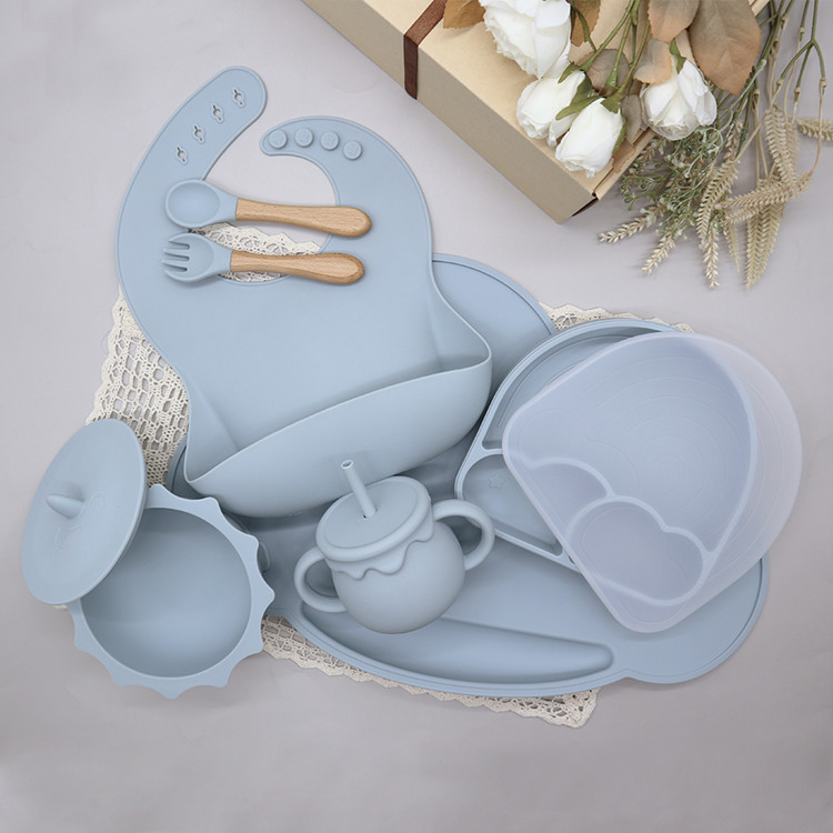 China Baby Feeding Set Silicone Tableware Wholesale l Melikey factory and  suppliers