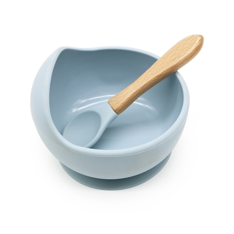 Food Grade Silicone, strong suction, natural wood.