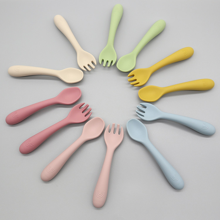 China Silicone Baby Spoon And Fork Manufacturer l Melikey factory and  suppliers