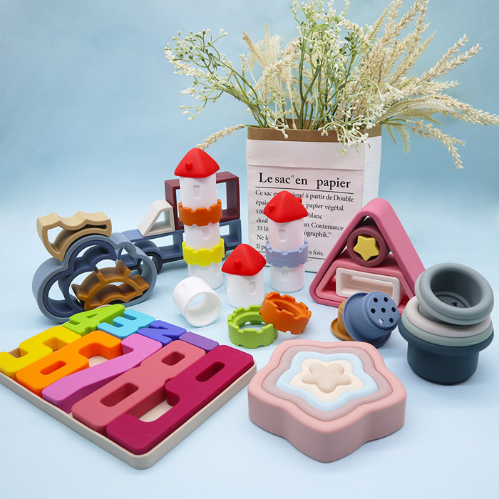 silicone stacking toy