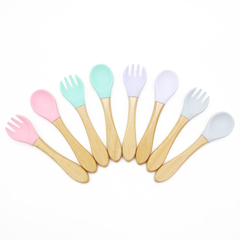 silcione spoon and fork