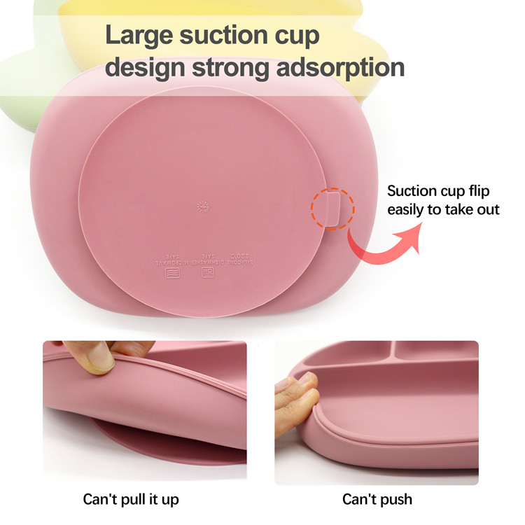 silicone baby plate